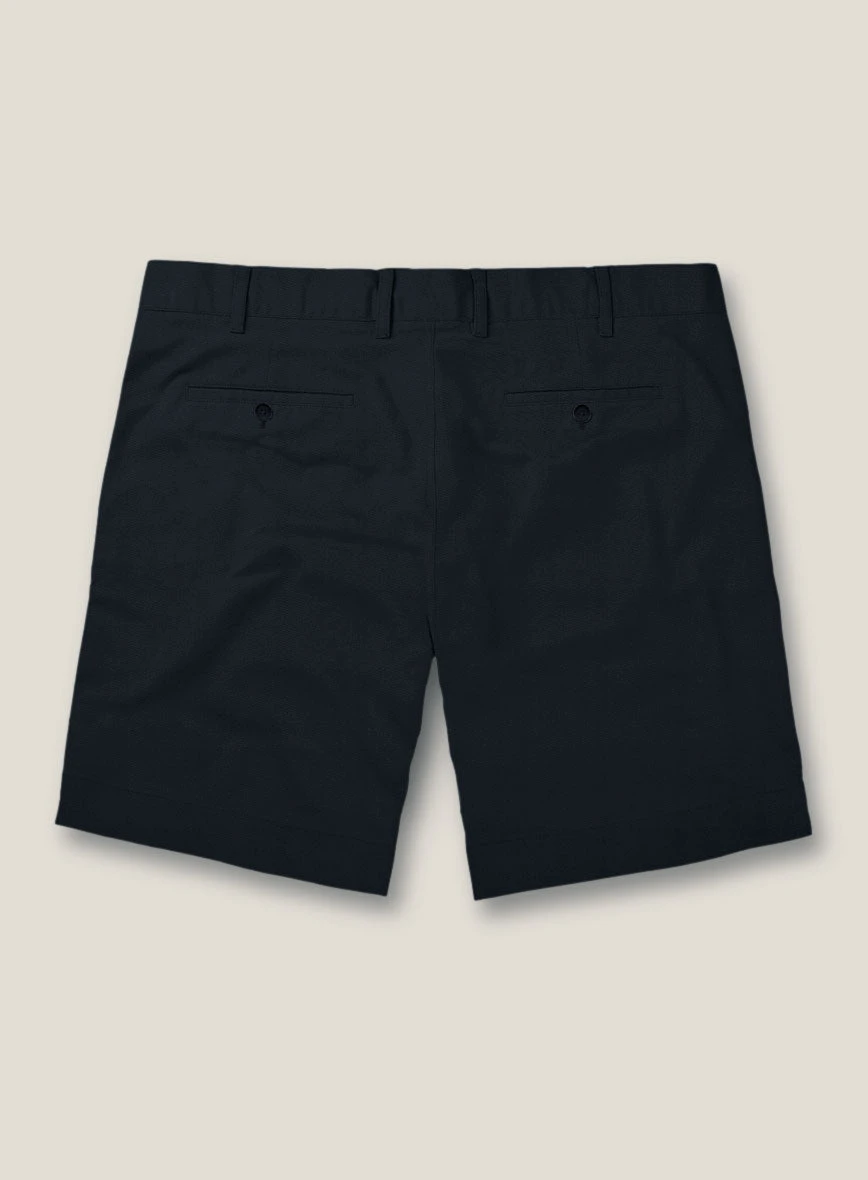 Italian Sapphire Blue Cotton Stretch Shorts 2 Italian Sapphire Blue Cotton Stretch Shorts - Image 2