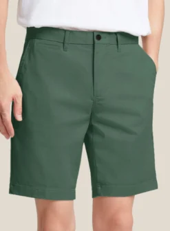 Italian Spring Green Cotton Stretch Shorts -Studiosuits Shop italianspringgreencottonstretchshortslk 2