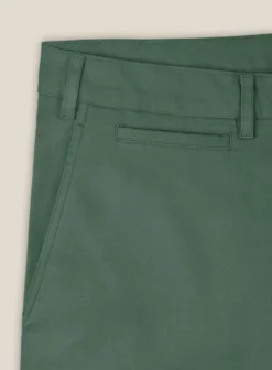 Italian Spring Green Cotton Stretch Shorts -Studiosuits Shop italianspringgreencottonstretchshortslk 3