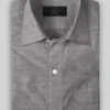 Italian Timber Brown Stretch Cotton Shirt