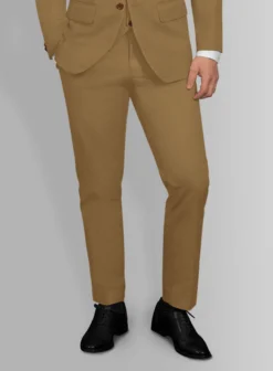 Italian Walnut Brown Cotton Stretch Suit -Studiosuits Shop italianwalnutbrowncottonstretchsuitlook 4