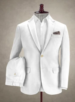 Studiosuits Shop 17 Italian White Cotton Stretch Suit