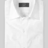 Italian White Stretch Cotton Shirt
