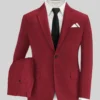 Italian Wine Cotton Suit