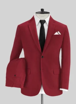Italian Wine Cotton Suit