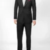 Italian Style Black Wool Tuxedo - Satin Trim