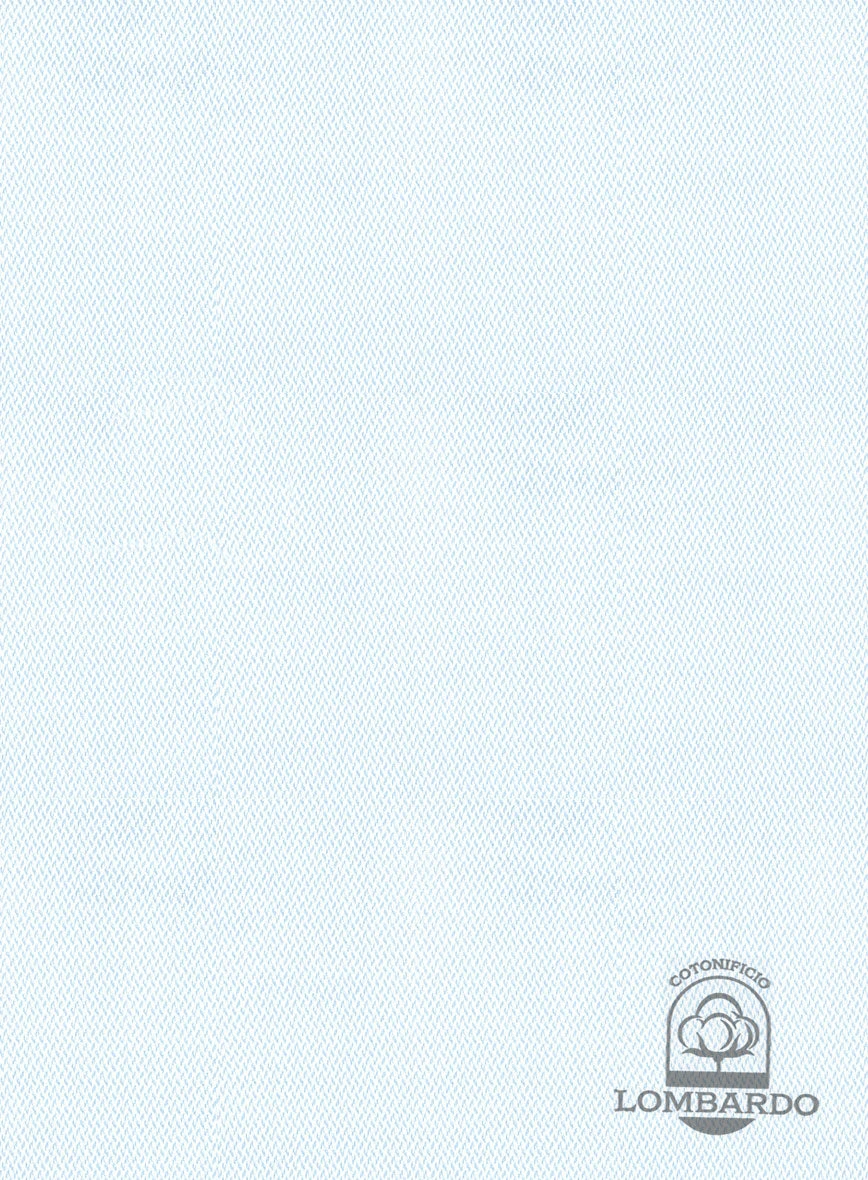 Italian Lombardo Chevron Blue Shirt 3 Italian Lombardo Chevron Blue Shirt - Image 3