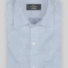 Italian Lombardo Chevron Indigo Blue Shirt