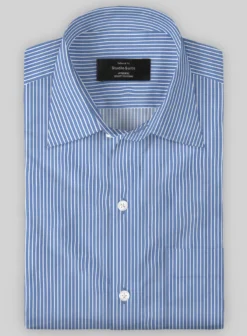 Italian Lombardo Mariner Blue Stripes Shirt