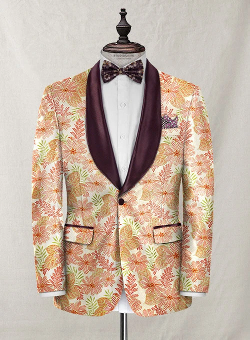 Italian Silk Lelia Tuxedo Jacket 1 Italian Silk Lelia Tuxedo Jacket