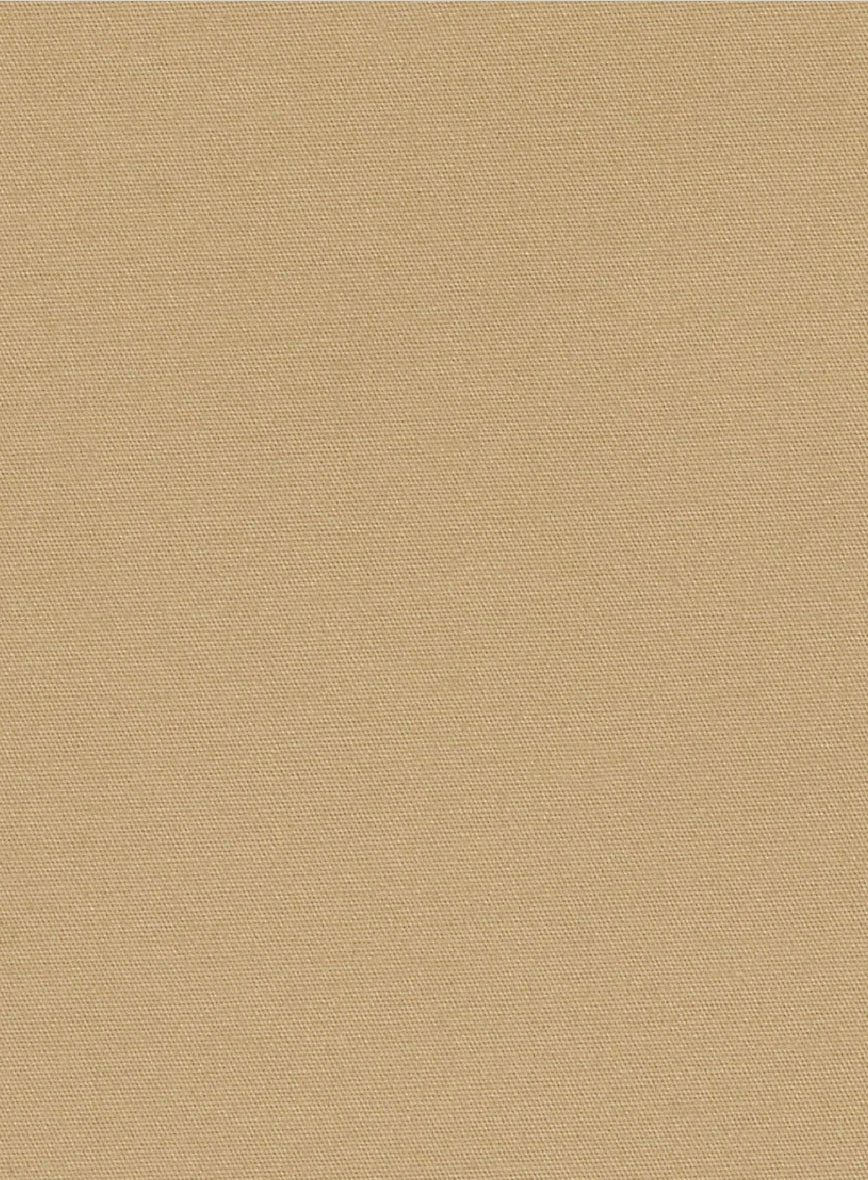 Khaki Feather Cotton Canvas Stretch Suit 4 Khaki Feather Cotton Canvas Stretch Suit - Image 4