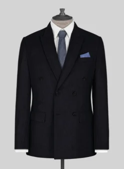 Kingsman Double Breasted Blue Wool Suit 8 Kingsman Double Breasted Blue Wool Suit -Studiosuits Shop kingsmandbbluwoolsuitlook 2