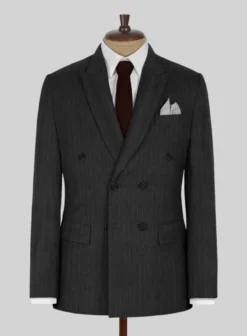 Kingsman Double Breasted Charcoal Stripe Suit -Studiosuits Shop kingsmncharclstrpdbsuitlk 2