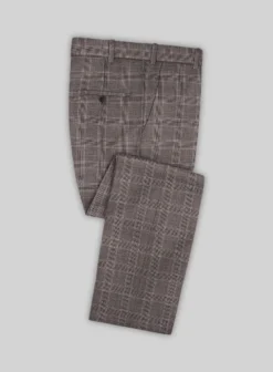 Lanificio Zegna Traveller Valen Brown Checks Wool Pants