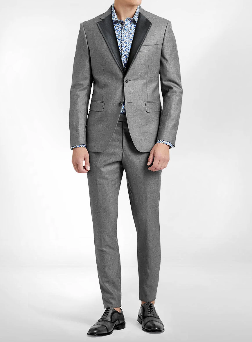 Leather Lapel Suit 1 Leather Lapel Suit