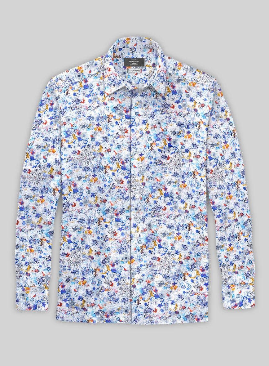 Leggiuno Linen Plori Shirt 2 Leggiuno Linen Plori Shirt - Image 2