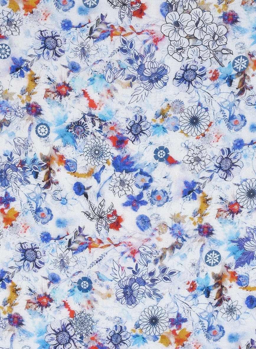 Leggiuno Linen Plori Shirt 4 Leggiuno Linen Plori Shirt - Image 4