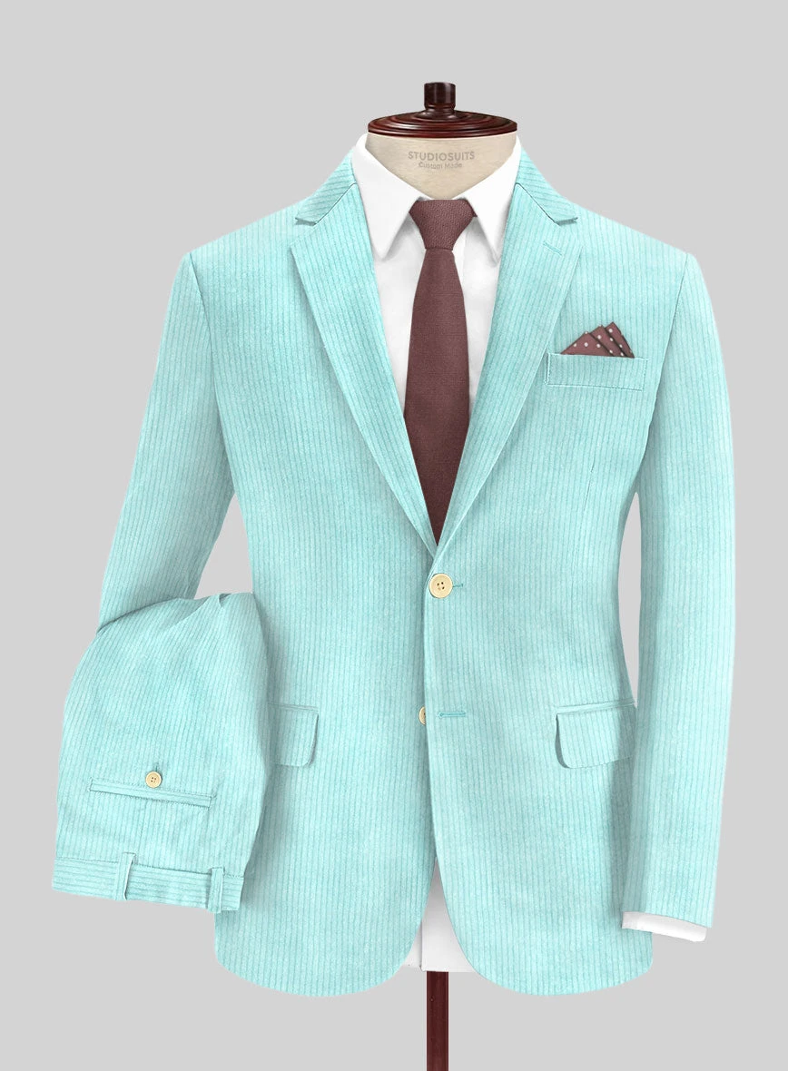 Light Blue Corduroy Suit 1 Light Blue Corduroy Suit