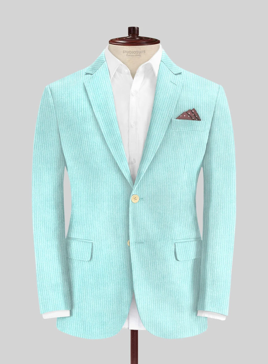 Light Blue Corduroy Suit 3 Light Blue Corduroy Suit - Image 3