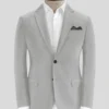 Light Gray Stretch Chino Jacket