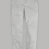 Washed Light Gray Stretch Chino Pants
