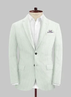 Light Green Seersucker Suit 11 Light Green Seersucker Suit -Studiosuits Shop lightgreenseersuckersuitlook 2