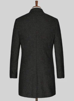 Light Weight Hamburg Charcoal Tweed Overcoat -Studiosuits Shop lightweighthamburgcharcoaltweedovercoatlook 2