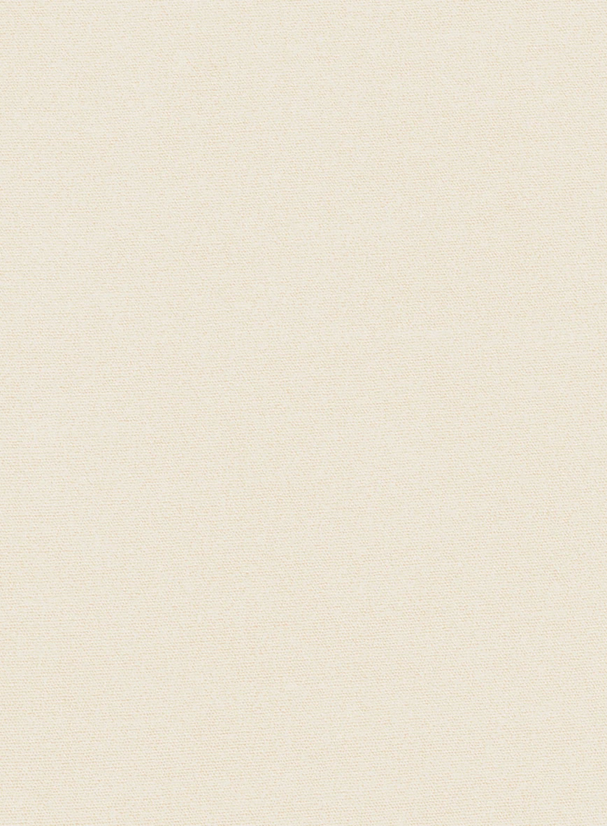 Light Beige Feather Cotton Canvas Stretch Jacket 2 Light Beige Feather Cotton Canvas Stretch Jacket - Image 2