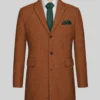 Melange Rust Tweed Overcoat