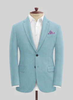 Naples Light Blue Tweed Jacket
