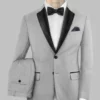 Napolean Ice Gray Wool Tuxedo Suit