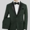 Napolean Hunter Green Wool Tuxedo Suit