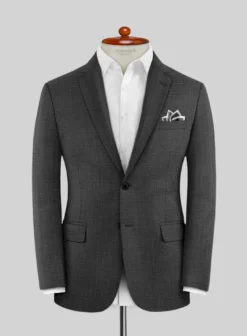 Napolean Bob Weave Charcoal Wool Suit -Studiosuits Shop napoleanbobweavegraywoolsuitlk 2 9e461ef4 33b1 46fa 9fee 6a848142e787