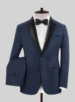 Napolean Cosmic Blue Wool Tuxedo Suit