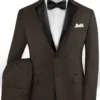 Napolean Dark Brown Wool Tuxedo Suit