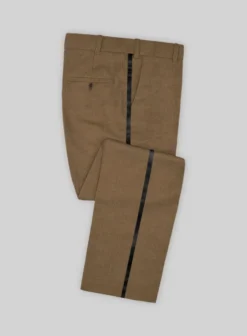 Napolean Melange Brown Wool Tuxedo Suit -Studiosuits Shop napoleanmelangebrownwooltuxedosuitlk 2