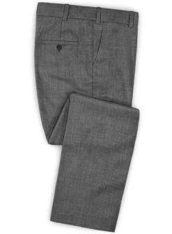 Napolean Sharkskin Gray Wool Tuxedo Suit -Studiosuits Shop napoleansharkskingraywooltuxedosuitlook 2