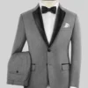 Napolean Stretch Mid Gray Wool Tuxedo Suit
