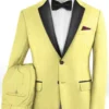 Napolean Yellow Wool Tuxedo Suit