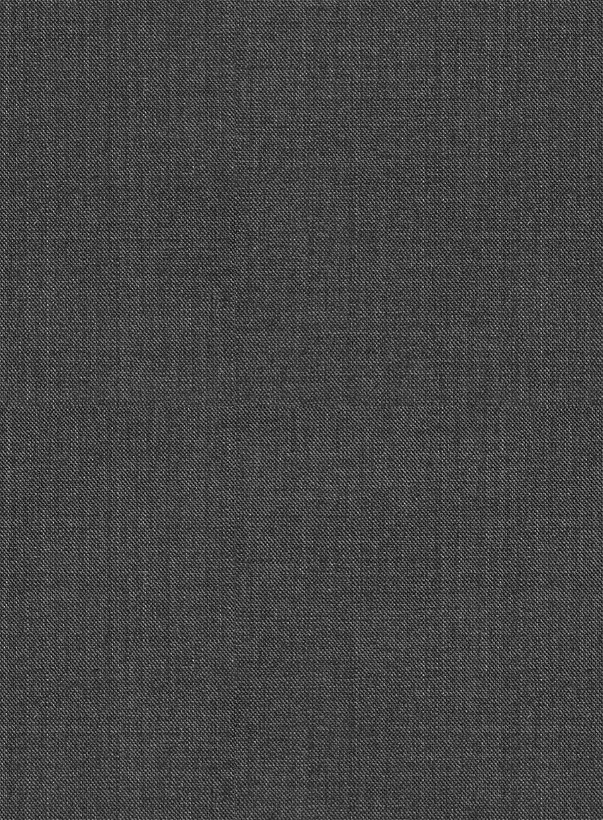 Napolean Mid Charcoal Wool Tuxedo Suit 4 Napolean Mid Charcoal Wool Tuxedo Suit - Image 4