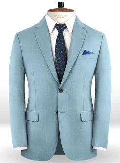 Napolean Taj Blue Wool Suit -Studiosuits Shop napotajbluewoolsuitlook 1