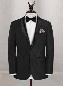 Napolean Twilight Black Wool Tuxedo Suit -Studiosuits Shop napotwlgtblkwltuxedosuitlook 1