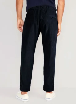 Easy Pants Navy Blue Corduroy -Studiosuits Shop navybluecordeasypantslook 1