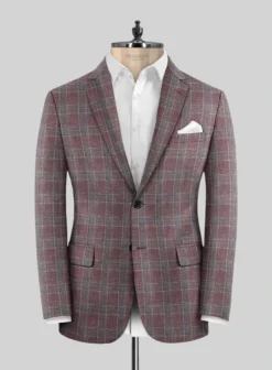 Noble Anton Check Wool Silk Linen Jacket
