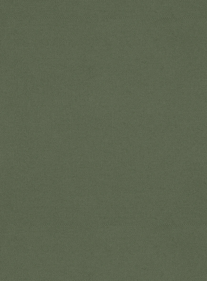 Olive Green Cotton Suit 5 Olive Green Cotton Suit - Image 5