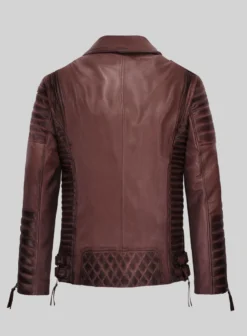 Outlaw Burnt Maroon Leather Jacket -Studiosuits Shop outlawburntmaroonleatherJacketlk 1