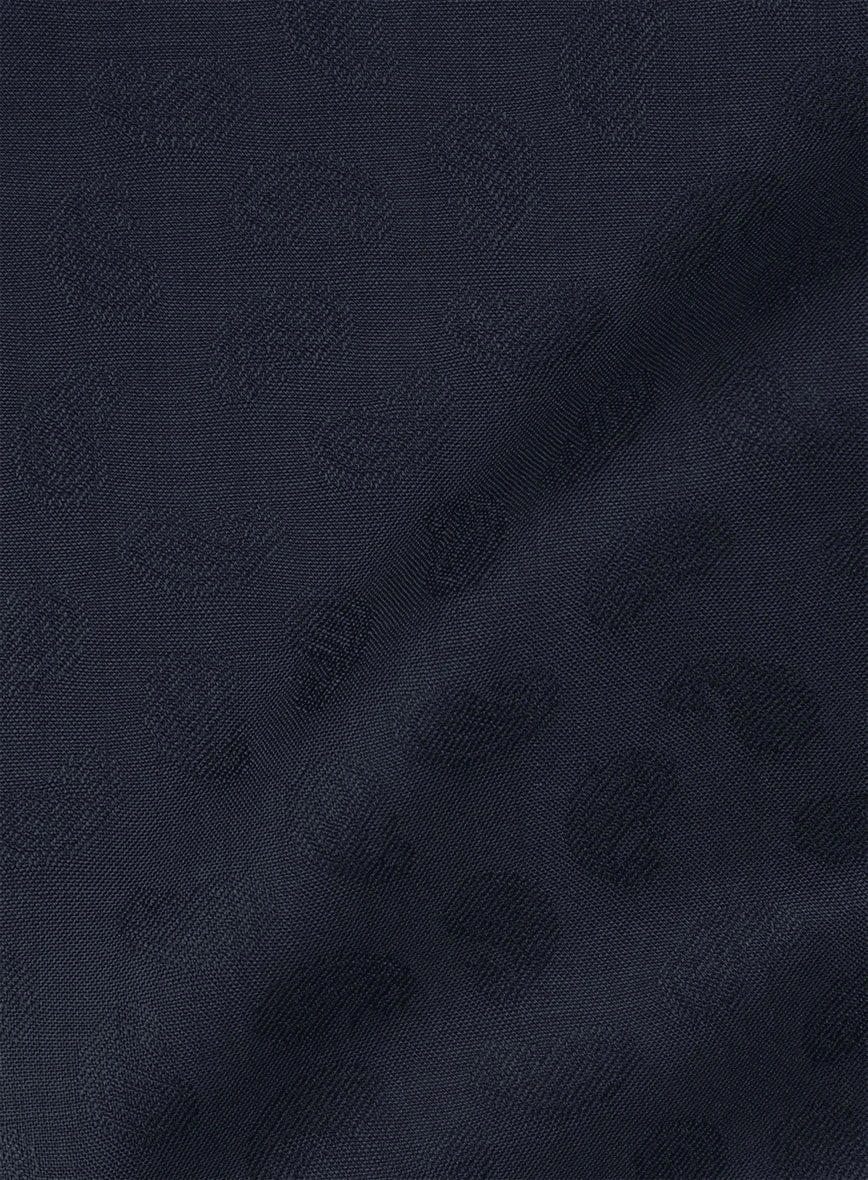 Paisley Blue Wool Shirt 2 Paisley Blue Wool Shirt - Image 2