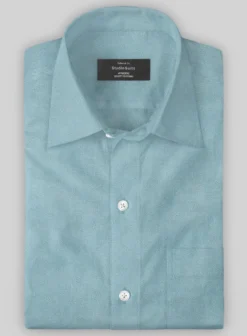 Paisley Light Blue Wool Shirt