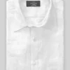 Pure White Linen Shirt