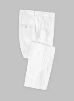 Pure White Linen Suit -Studiosuits Shop purewhitelinensuitlook 3